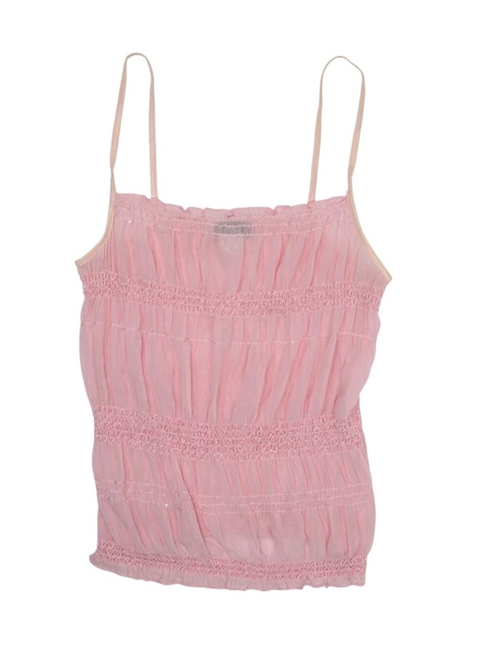 Vintage Y2K Vixen Smocked Tank Top in Pink